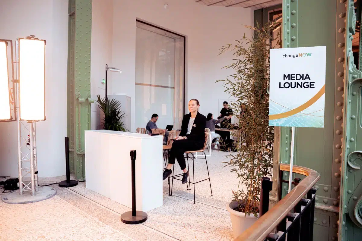 l'espace médias à ChangeNOW